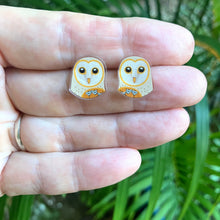 Load image into Gallery viewer, Eastern Barn Owl Studs
