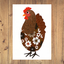 Load image into Gallery viewer, Brown Chicken Art Print
