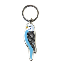 Load image into Gallery viewer, Blue Budgie Keyring
