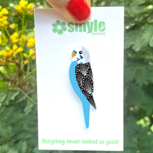 Load image into Gallery viewer, Blue Budgie Pin

