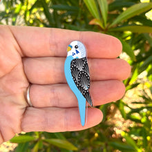 Load image into Gallery viewer, Blue Budgie Pin
