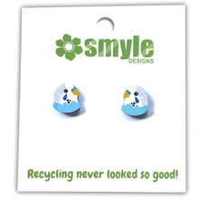 Load image into Gallery viewer, Blue Budgie Studs
