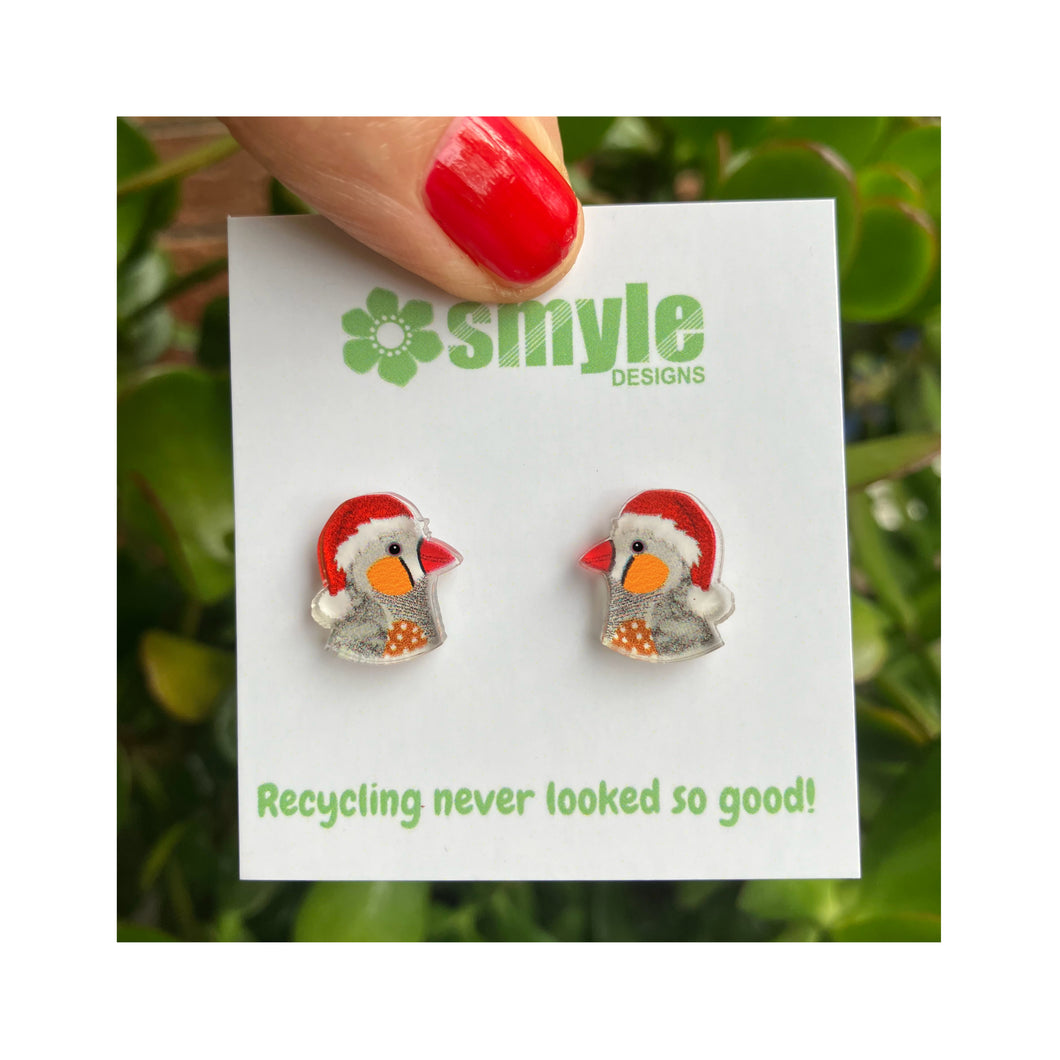 Christmas Zebra Finch Studs