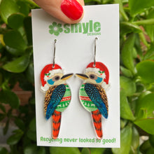 Load image into Gallery viewer, Christmas Kookaburra Earrings
