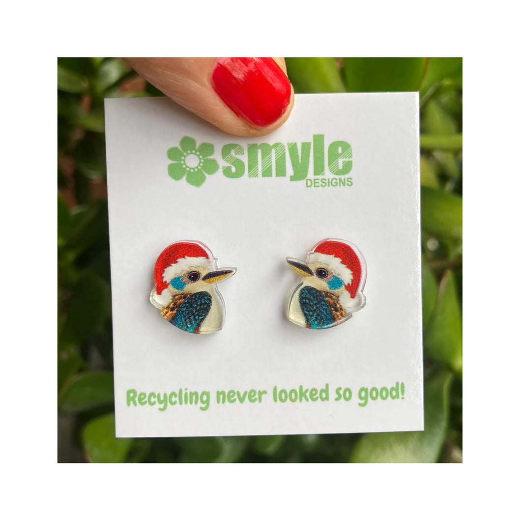 Christmas Kookaburra Studs