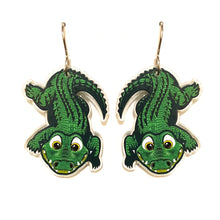 Load image into Gallery viewer, Crocodile Earrings

