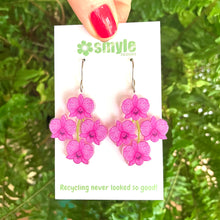 Load image into Gallery viewer, Cooktown Orchid Earrings - Floral Emblem of Queensland
