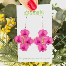 Load image into Gallery viewer, Cooktown Orchid Earrings - Floral Emblem of Queensland
