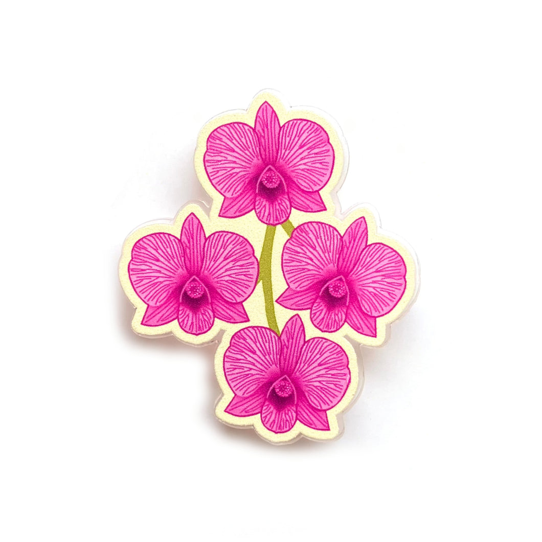 Cooktown Orchid Pin - Floral Emblem of Queensland