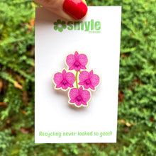 Load image into Gallery viewer, Cooktown Orchid Pin - Floral Emblem of Queensland
