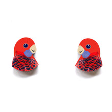 Load image into Gallery viewer, Crimson Rosella Studs
