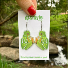 Load image into Gallery viewer, Green Tree Frog Earrings
