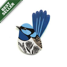 Load image into Gallery viewer, Fairy Wren Pin
