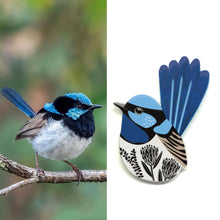 Load image into Gallery viewer, Fairy Wren Pin
