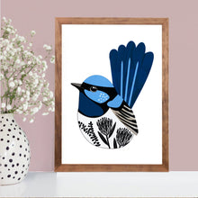 Load image into Gallery viewer, Fairy Wren Art Print
