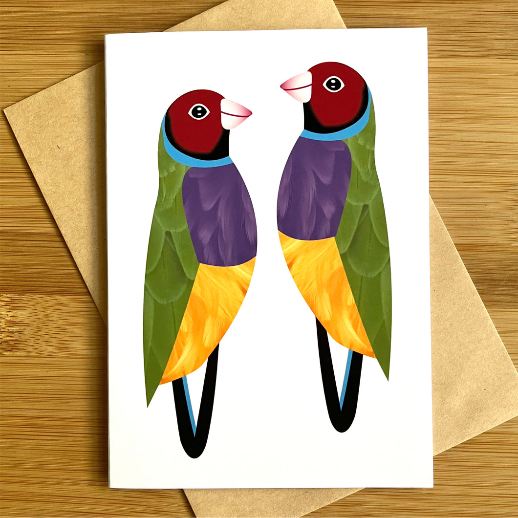Gouldian Finch Greeting Card – Smyle Designs