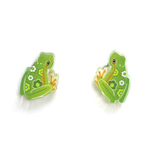 Load image into Gallery viewer, Green Tree Frog Studs
