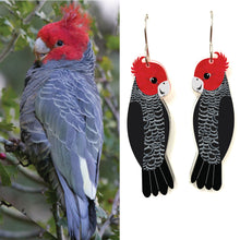 Load image into Gallery viewer, Gang Gang Cockatoo Earrings
