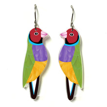 Load image into Gallery viewer, Gouldian Finch Earrings
