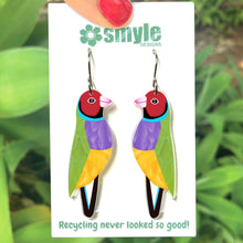 Load image into Gallery viewer, Gouldian Finch Earrings
