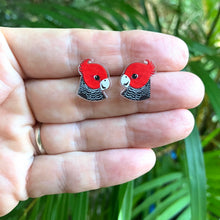 Load image into Gallery viewer, Gang Gang Cockatoo Studs
