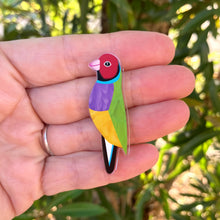 Load image into Gallery viewer, Gouldian Finch Pin
