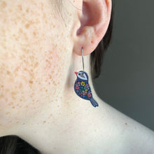 Load image into Gallery viewer, Mini Black Bird Earrings
