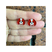 Load image into Gallery viewer, King Charles Cavalier Studs
