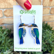 Load image into Gallery viewer, Sacred Kingfisher Earrings
