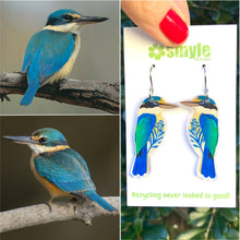 Load image into Gallery viewer, Sacred Kingfisher Earrings
