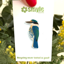 Load image into Gallery viewer, Sacred Kingfisher Pin
