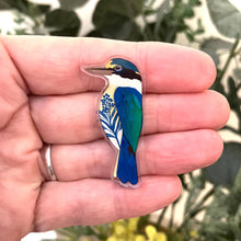 Load image into Gallery viewer, Sacred Kingfisher Pin
