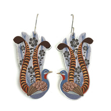 Load image into Gallery viewer, Superb Lyrebird Earrings
