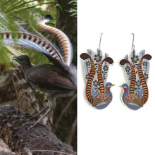 Load image into Gallery viewer, Superb Lyrebird Earrings

