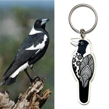 Load image into Gallery viewer, Australian Magpie Keyring
