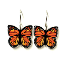 Load image into Gallery viewer, Monarch Butterfly Earrings
