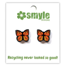 Load image into Gallery viewer, Monarch Butterfly Studs
