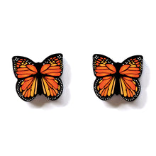 Load image into Gallery viewer, Monarch Butterfly Studs
