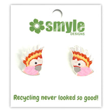 Load image into Gallery viewer, Pink Cockatoo Studs
