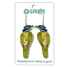 Load image into Gallery viewer, Blue-Faced Honeyeater Earrings
