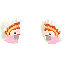 Load image into Gallery viewer, Pink Cockatoo Studs
