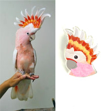 Load image into Gallery viewer, Pink Cockatoo Studs

