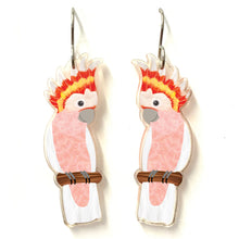 Load image into Gallery viewer, Pink Cockatoo Earrings
