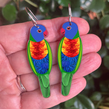 Load image into Gallery viewer, Rainbow Lorikeet Earrings
