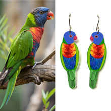 Load image into Gallery viewer, Rainbow Lorikeet Earrings
