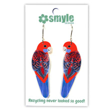 Load image into Gallery viewer, Crimson Rosella Earrings
