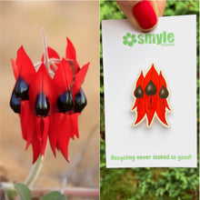 Load image into Gallery viewer, Sturt&#39;s Desert Pea Pin - Floral Emblem of South Australia
