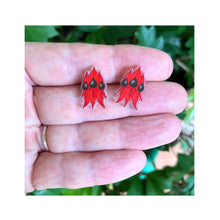 Load image into Gallery viewer, Sturt&#39;s Desert Pea Studs - Floral emblem of South Australia
