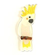 Load image into Gallery viewer, Sulphur Crested Cockatoo Pin
