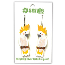Load image into Gallery viewer, Sulphur-Crested Cockatoo Earrings
